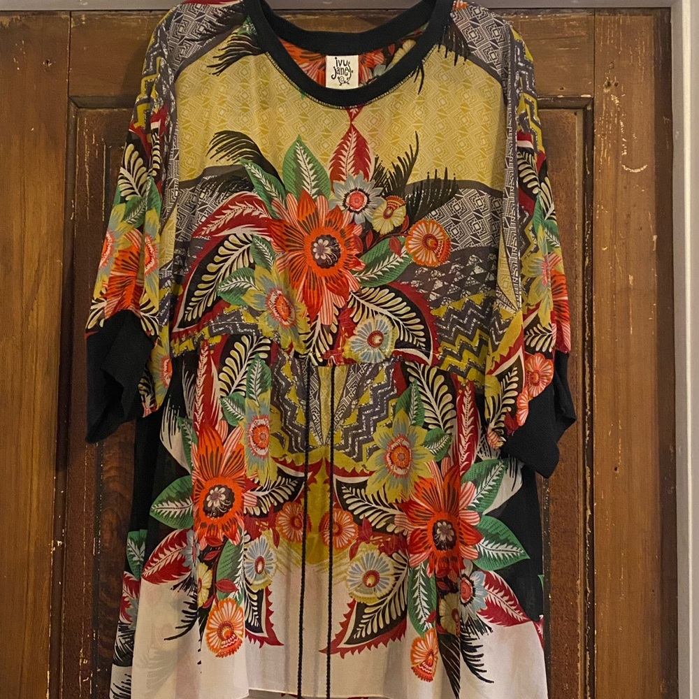 Johnny Was Multicolor Floral Women's Top